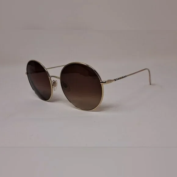 NWT Burberry Sunglasses Frames Only Prescription Gold Metal Full B3132 58-19-140